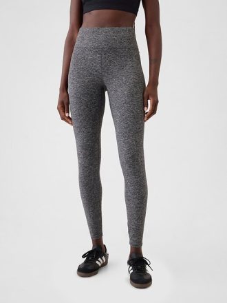 GapFit – Glatte Jersey-Leggings mit hohem Bund