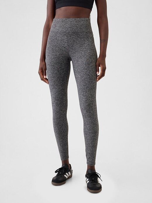 GapFit – Glatte Jersey-Leggings mit hohem Bund GapFit – Glatte Jersey-Leggings mit hohem Bund