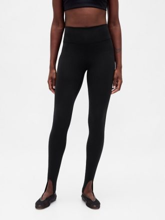GapFit – Glatte Leggings mit hohem Bund und Steg