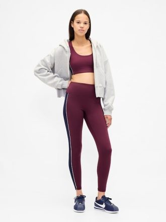 GapFit – High Rise Power – Lange, gestreifte Leggings
