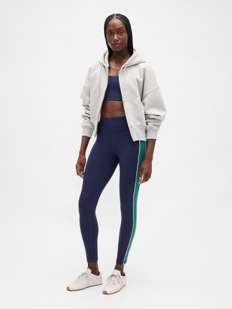 GapFit – High Rise Power – Lange, gestreifte Leggings