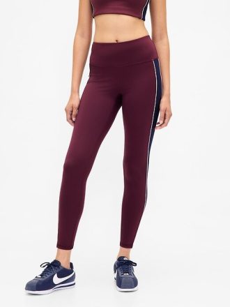 GapFit – High Rise Power – Lange, gestreifte Leggings