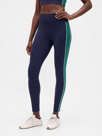 GapFit – High Rise Power – Lange, gestreifte Leggings