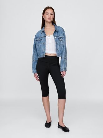 GapFit – Kurze Power-Leggings mit hohem Bund