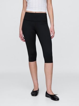 GapFit – Kurze Power-Leggings mit hohem Bund