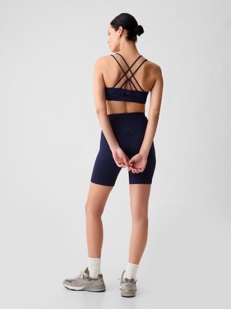 GapFit Power Sport-BH mit mittlerer Stoßdämpfung und Riemchendesign