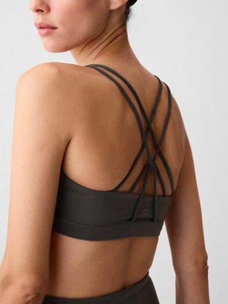 GapFit Power Sport-BH mit mittlerer Stoßdämpfung und Riemchendesign