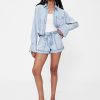 GapStudio – Bequeme Jeansshorts mit hohem Bund und drapiertem Schnitt GapStudio – Bequeme Jeansshorts mit hohem Bund und drapiertem Schnitt