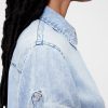 GapStudio – Drapierter Jeans-Strampler