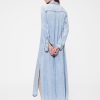 GapStudio – Drapiertes Jeanshemdkleid