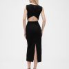 GapStudio – Jersey-Midikleid mit Cut-outs