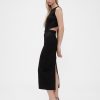 GapStudio – Jersey-Midikleid mit Cut-outs