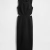 GapStudio – Jersey-Midikleid mit Cut-outs