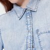 GapStudio – Kurzes Jeanshemd mit Drapierung GapStudio – Kurzes Jeanshemd mit Drapierung