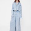 GapStudio – Kurzes Jeanshemd mit Drapierung GapStudio – Kurzes Jeanshemd mit Drapierung