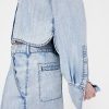 GapStudio – Kurzes Jeanshemd mit Drapierung GapStudio – Kurzes Jeanshemd mit Drapierung
