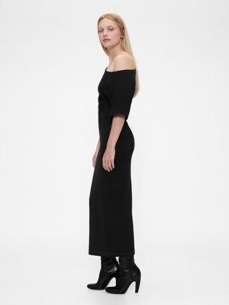 GapStudio – Schulterfreies Midikleid aus Jersey