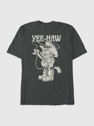 Garfield Yee-Haw Grafik T-Shirt