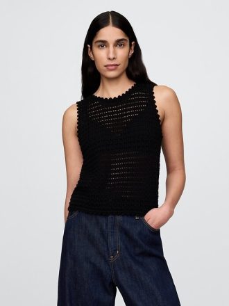 Gehäkeltes Tanktop aus 100 % Baumwolle