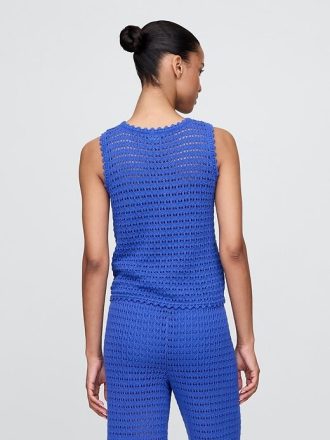 Gehäkeltes Tanktop aus 100 % Baumwolle