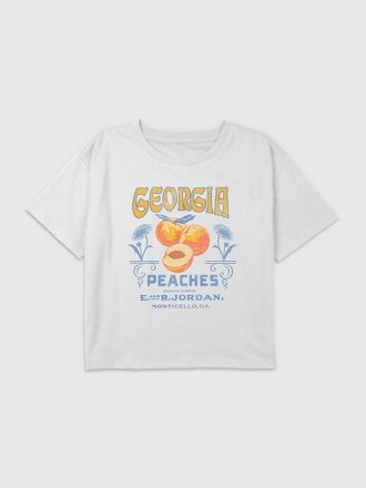 Georgia Peaches – Kurzes T-Shirt mit Grafik
