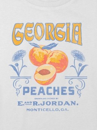 Georgia Peaches – Kurzes T-Shirt mit Grafik