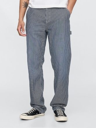 Gerade Carpenter-Jeans aus ultraweichem Denim mit Streifen
