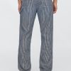 Gerade Carpenter-Jeans aus ultraweichem Denim mit Streifen