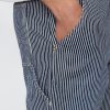 Gerade Carpenter-Jeans aus ultraweichem Denim mit Streifen