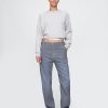 Gerade Carpenter-Jeans aus ultraweichem Denim mit Streifen