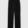 Gerade geschnittene Samthose mit hohem Bund Gerade geschnittene Samthose mit hohem Bund
