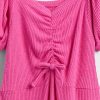 Geripptes Kleid mit Rüschen für Kinder Geripptes Kleid mit Rüschen für Kinder