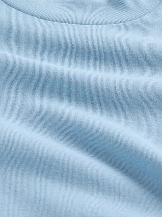 Geripptes T-Shirt mit Stehkragen für Kinder