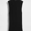 Geripptes Tanktop mit Stehkragen