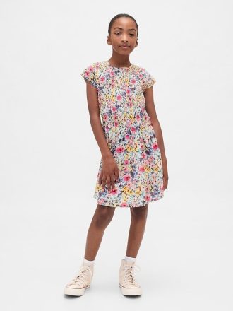 Gesmoktes Blumenkleid für Kinder