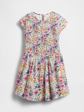 Gesmoktes Blumenkleid für Kinder
