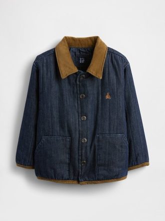 Gesteppte Jeansjacke für Babys und Kleinkinder