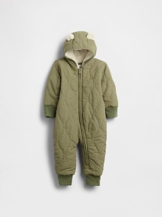 Gesteppter Sherpa-Einteiler für Babys