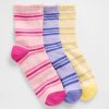 Gestreifte Crew-Socken für Kinder (3er-Pack) Gestreifte Crew-Socken für Kinder (3er-Pack)