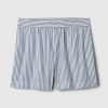 Gestreifte Popeline-Shorts aus Bio-Baumwolle Gestreifte Popeline-Shorts aus Bio-Baumwolle