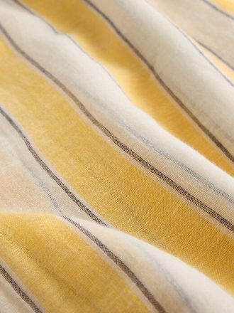 Gestreifter Sarong aus Leinen und Baumwolle