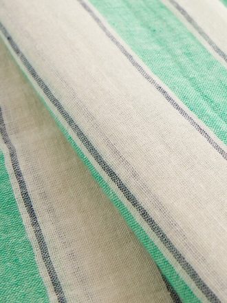 Gestreifter Sarong aus Leinen und Baumwolle