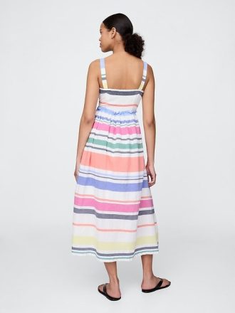Gestreiftes Maxikleid