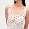 Gestuftes Minikleid mit Spitzenbesatz