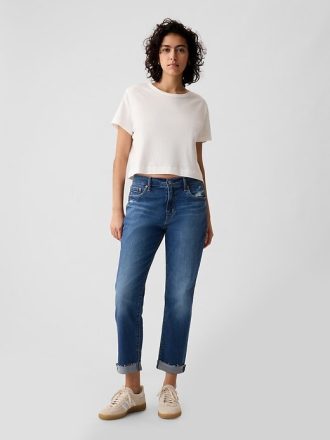 Girlfriendjeans mit mittlerer Leibhöhe