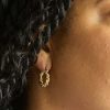 Goldene ovale Twist-Creolen Goldene ovale Twist-Creolen