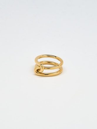 Goldener Doppelknotenring Goldener Doppelknotenring