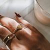 Goldener Doppelknotenring Goldener Doppelknotenring