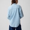 Großes Chambray-Denim-Hemd Großes Chambray-Denim-Hemd