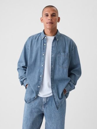 Großes Jeanshemd